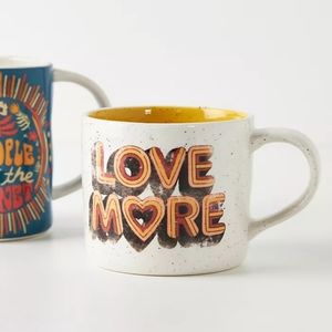 Anthropologie x Dazey LA Retro Mug Love More NWT